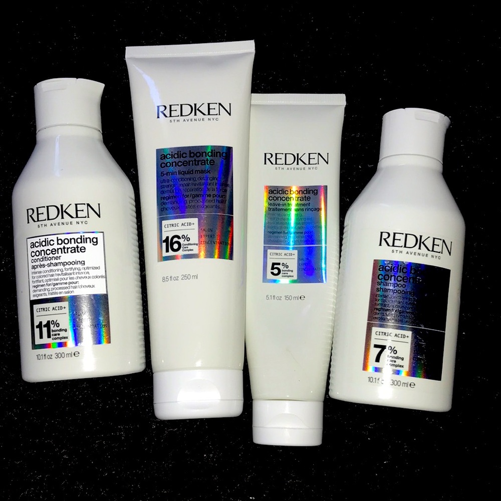 Redken acid bond USED bundle- 4. Shampoo & cond, 75% mask unused & leave in 50%